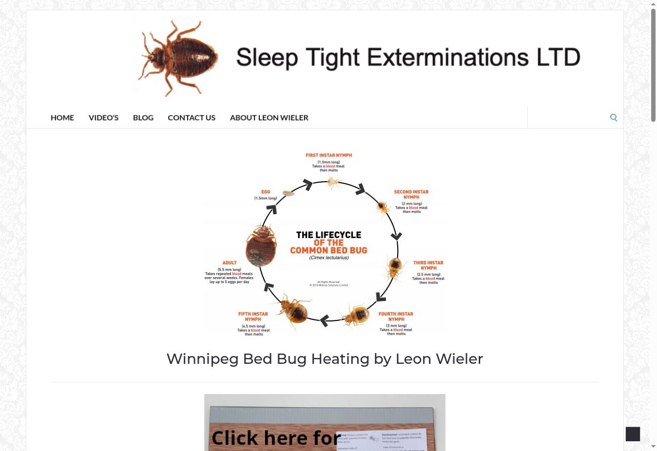 Winnipeg Bed Bug Heating homepage